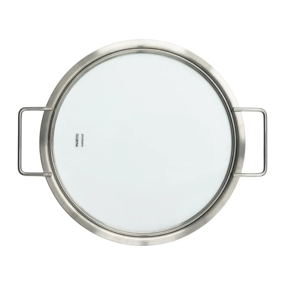 Lids & Accessories^Eva Solo Eva Trio glass lid recycled stainless steel, Ø24 cm Silver-coloured