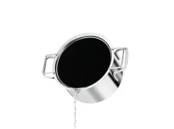 New Eva Solo Eva Trio lid recycled stainless steel, Ø20 cm Silver-colouredBlack