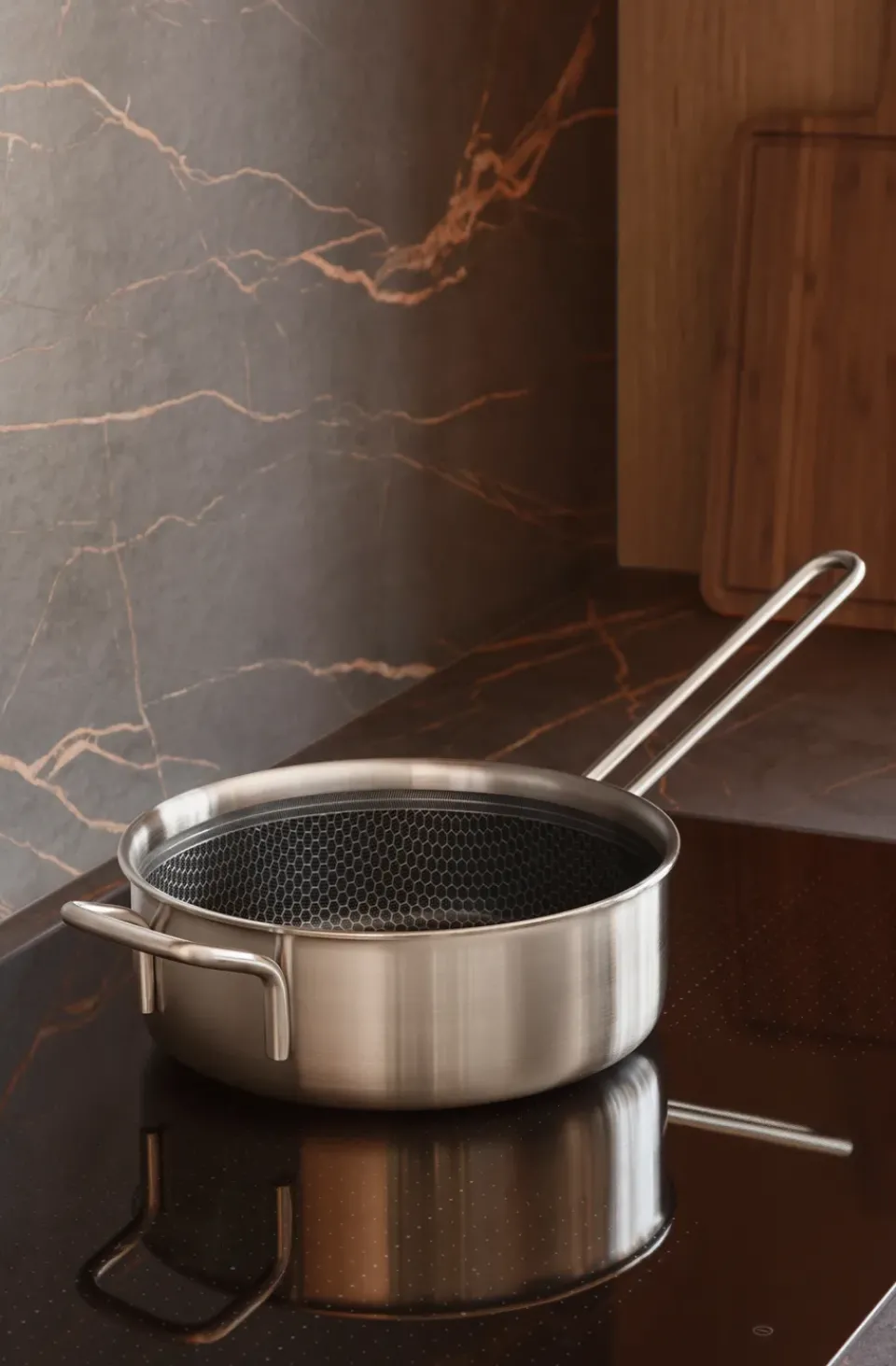 Saucier & Sauté Pans^Eva Solo Eva Trio Multi sauté pan Mosaic Slip-Let, 24 cm Silver-coloured