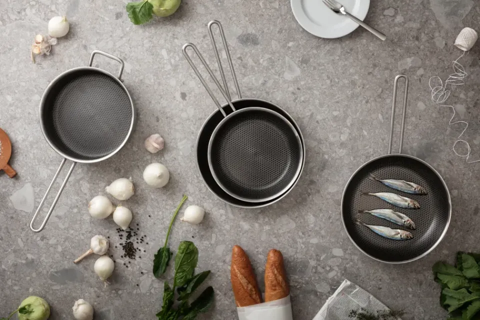 Saucier & Sauté Pans^Eva Solo Eva Trio Multi sauté pan Mosaic Slip-Let, 24 cm Silver-coloured