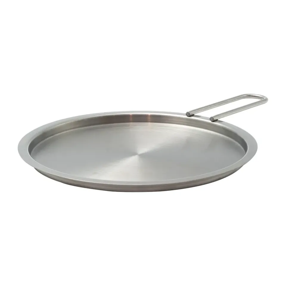 New Eva Solo Eva Trio plate cover recycled stainless steel, Ø20 cm Silver-coloured
