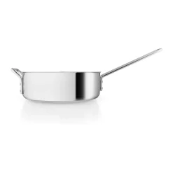 Saucier & Sauté Pans^Eva Solo Eva Trio Stainless Steel Slip-Let ceramic sauté pan, 24 cm Silver-colouredBlack