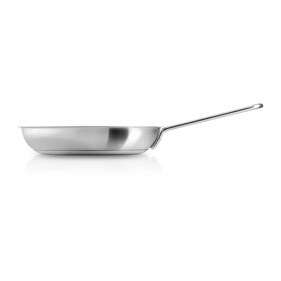 Sale Eva Solo Eva Trio Stainless Steel Honeycomb frying pan, 24 cm Silver-coloured