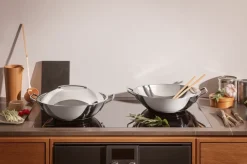 Woks^Eva Solo Eva Trio Stainless Steel wok, 5 L Silver-coloured