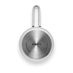 Saucepans^Eva Solo Eva Trio Stainless Steel Slip-Let ceramic saucepan, 1.1 L Silver-colouredBlack