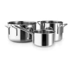 Saucepan Sets|Saucepans^Eva Solo Eva Trio Stainless Steel cookware set 3 parts, Stainless steel Silver-coloured