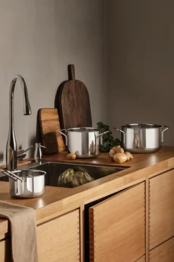 Saucepan Sets|Saucepans^Eva Solo Eva Trio Stainless Steel cookware set 3 parts, Stainless steel Silver-coloured