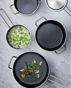 New Eva Solo Eva Trio Stainless Steel Slip-Let ceramic saucepan, 1.8 L Silver-colouredBlack