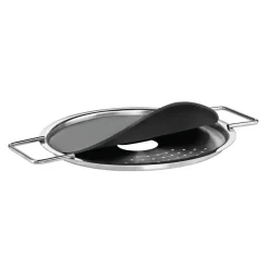 Online Eva Solo Eva Trio strainer lid, 24 cm Silver-colouredBlack