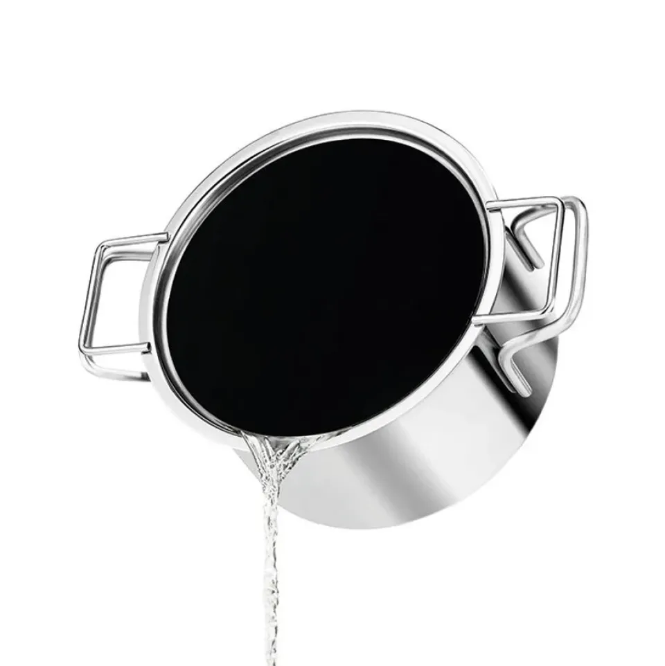 Online Eva Solo Eva Trio strainer lid, 24 cm Silver-colouredBlack