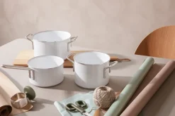 Eva Solo Eva Trio Line Slip-Let ceramic saucepan, 1.1 L White