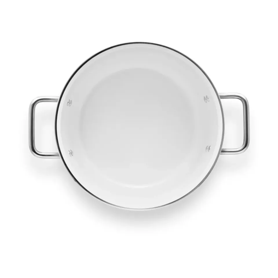 Best Eva Solo Eva Trio Line Slip-Let ceramic cookware set 3 pieces, Stainless steel White