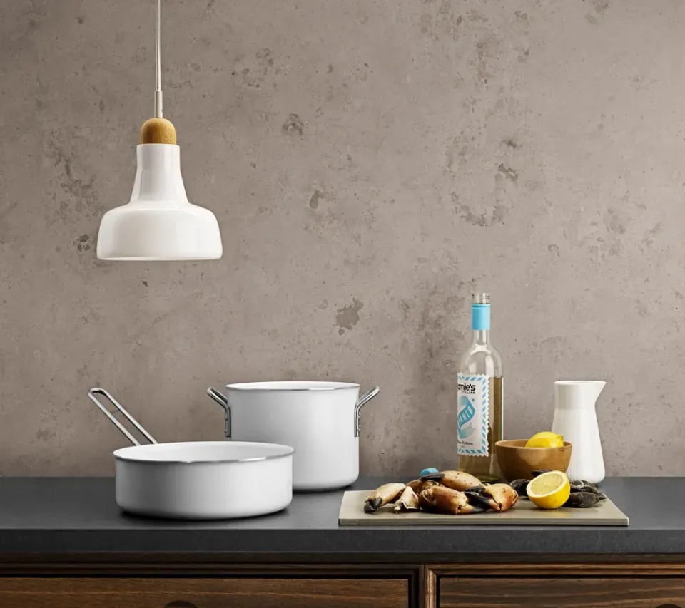 Saucier & Sauté Pans^Eva Solo Eva Trio Line Slip-Let ceramic sauté pan, 24 cm White