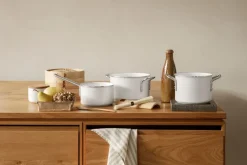 Saucepans^Eva Solo Eva Trio Line Slip-Let ceramic saucepan, 1.8 L White