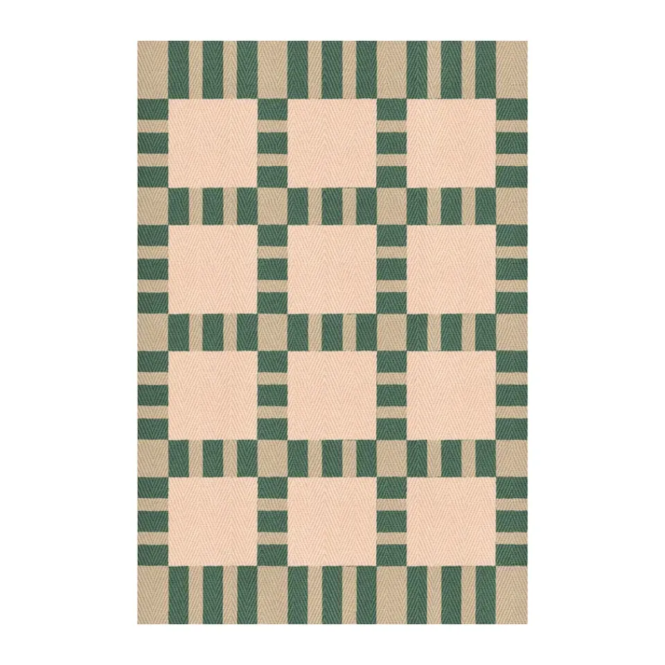 Sale Layered Evelina Kroon jute rug 180x270 cm, Korean chives GreenBeigePink