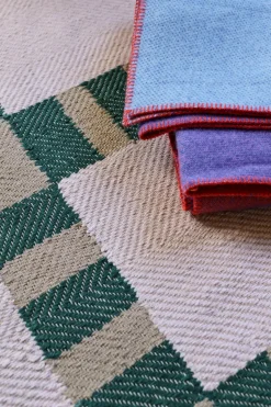 Jute & Natural Fibre Rugs^Layered Evelina Kroon jute rug 140x200 cm, Korean chives GreenBeigePink
