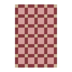 Jute & Natural Fibre Rugs|Woven Cotton Rugs^Layered Evelina Kroon jute rug 250x350 cm, Plum punch RedPinkBeige
