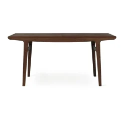 Dining Tables^Warm Nordic Evermore dining table incl. 2 extension leaves of 45 cm each, Oiled walnut, 160 cm Brown