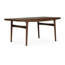Dining Tables^Warm Nordic Evermore dining table incl. 2 extension leaves of 45 cm each, Oiled walnut, 160 cm Brown
