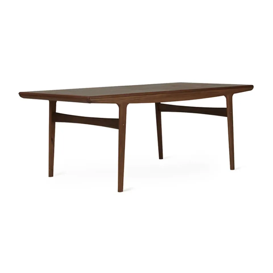 Dining Tables^Warm Nordic Evermore dining table incl. 2 extension leaves of 45 cm each, Oiled walnut, 190 cm Brown