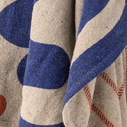 Clearance Bloomingville Eviaya throw 130x160 cm, Blue
