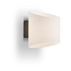 Reading Lamps|Wall Lights^Herstal Evoke wall lamp oval, Anthracite-opal glass Black
