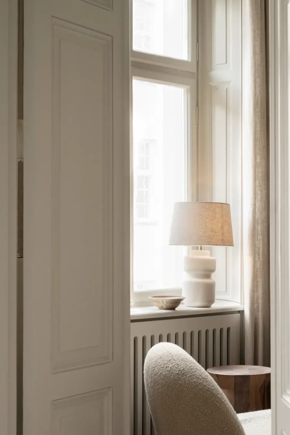 Online Watt & Veke Evy lamp base 37 cm, -ivory White