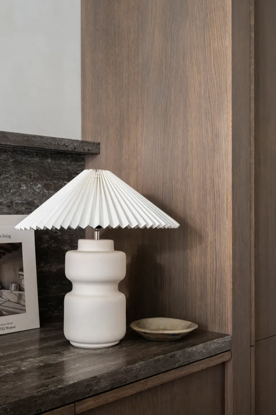 Online Watt & Veke Evy lamp base 37 cm, -ivory White
