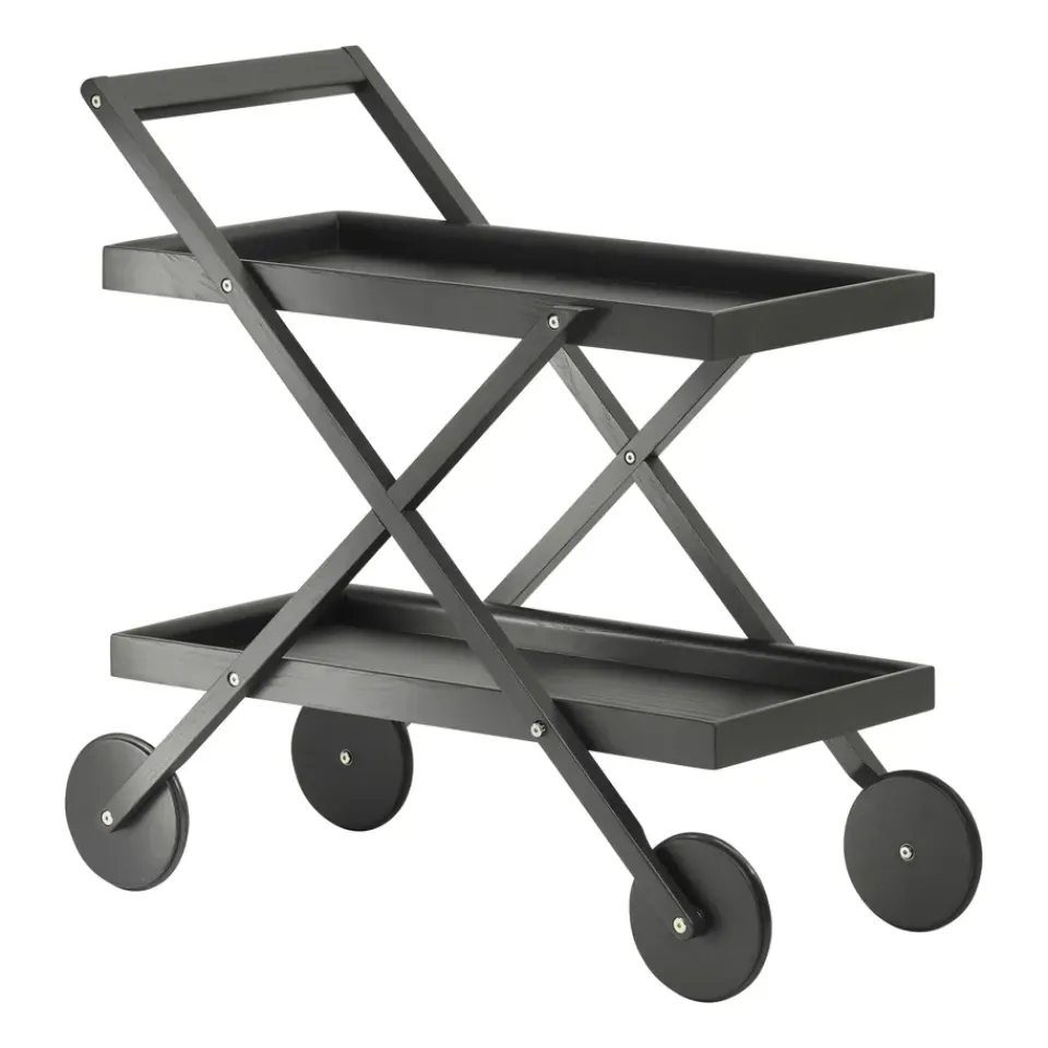 Serving Trolleys^Design House Stockholm Exit serving trolley, Black