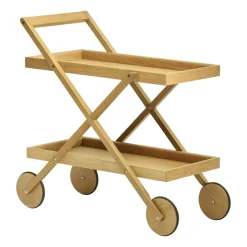 Discount Design House Stockholm Exit serving trolley, Oak Brown
