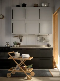 Discount Design House Stockholm Exit serving trolley, Oak Brown