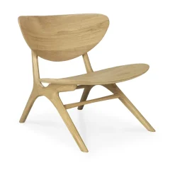 Discount Ethnicraft Eye lounge armchair, Hardwax oiled oak Brown