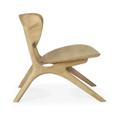 Discount Ethnicraft Eye lounge armchair, Hardwax oiled oak Brown