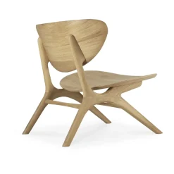 Discount Ethnicraft Eye lounge armchair, Hardwax oiled oak Brown