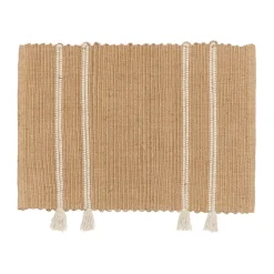 Hot Broste Copenhagen Ezra door mat 50x70 cm, Natural-off white BeigeWhite