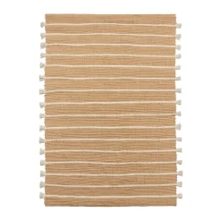 Discount Broste Copenhagen Ezra rug 140x200 cm, Natural-off white BeigeWhite