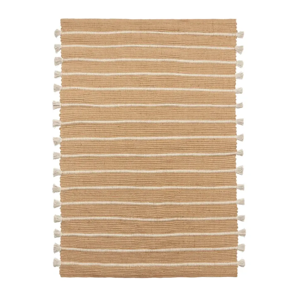 Discount Broste Copenhagen Ezra rug 140x200 cm, Natural-off white BeigeWhite