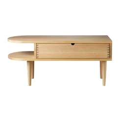 Discount FDB Møbler F24 Radius bench, Oak nature lacquered 35x90 cm Brown