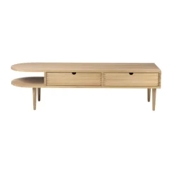 Best FDB Møbler F24 Radius bench, Oak nature lacquered 45x145 cm Brown