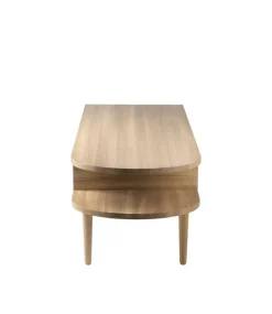 Best FDB Møbler F24 Radius bench, Oak nature lacquered 45x145 cm Brown