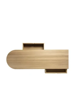 Best FDB Møbler F24 Radius bench, Oak nature lacquered 45x145 cm Brown