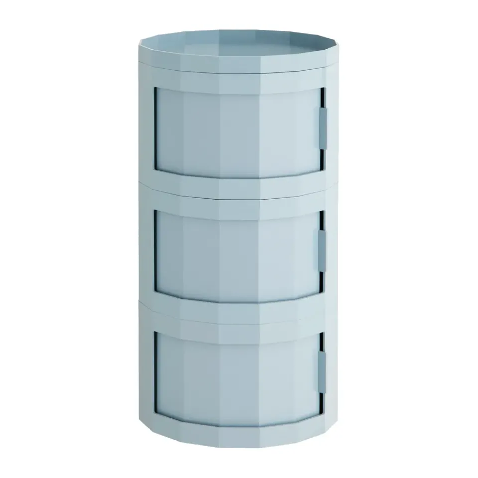 Sale HAY Facet Cabinet 30 side table, Misty Blue