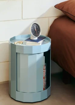 Side Tables^HAY Facet Cabinet 100 side table, Misty Blue