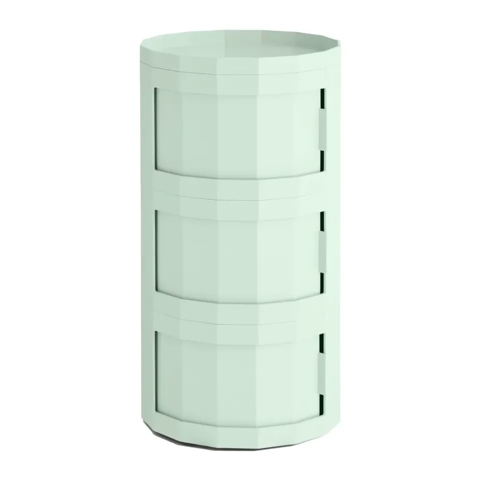 Display & Glass Cabinets|Display & Glass Cabinets^HAY Facet Cabinet 30 side table, Soft mint Green