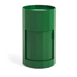 Side Tables^HAY Facet Cabinet high side table feet/wheels 66 cm, Spinach Green