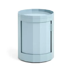 Best HAY Facet Cabinet low side table feet/wheels 49 cm, Misty Blue