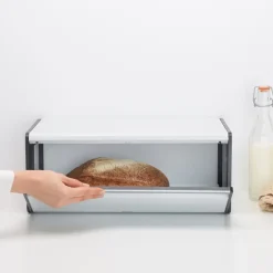 Hot Brabantia Fall Front bread bin, -black White