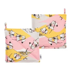 Oven Mitts, Gloves & Pot Holders^Moomin Arabia Family time Moomin potholder 2-pack, 22x22 cm Multi