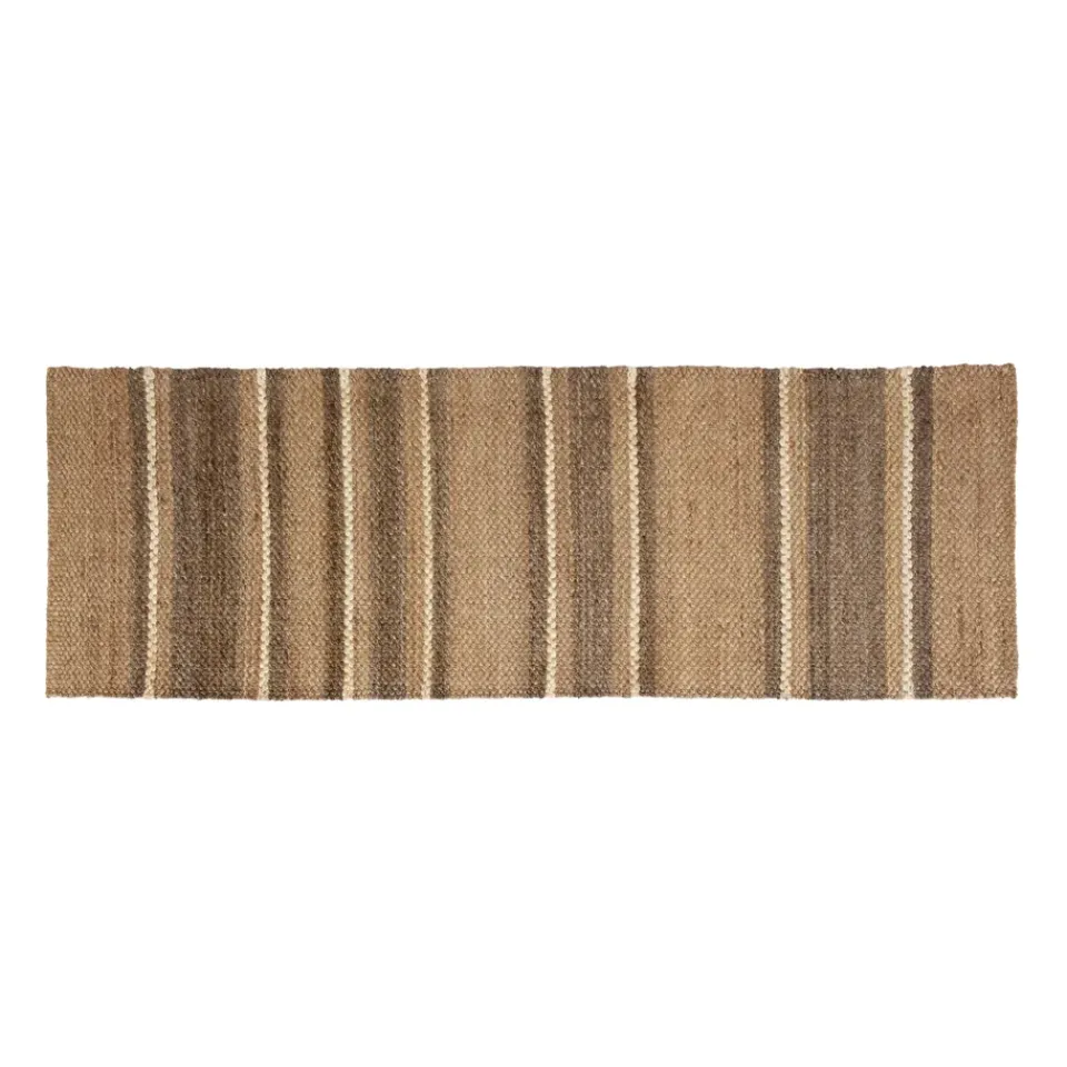 Jute & Natural Fibre Rugs^Dixie Fanny striped juterug, Natural. 80x250 cm Beige