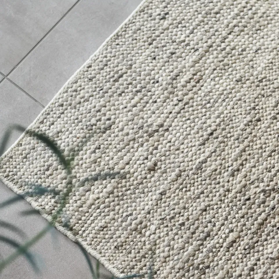 Wool Rugs^Scandi Living Fawn wool carpet white, 170x240 cm BeigeWhite